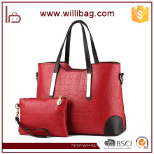 Alibaba China Women PU Leather Purses And Handbag Set
